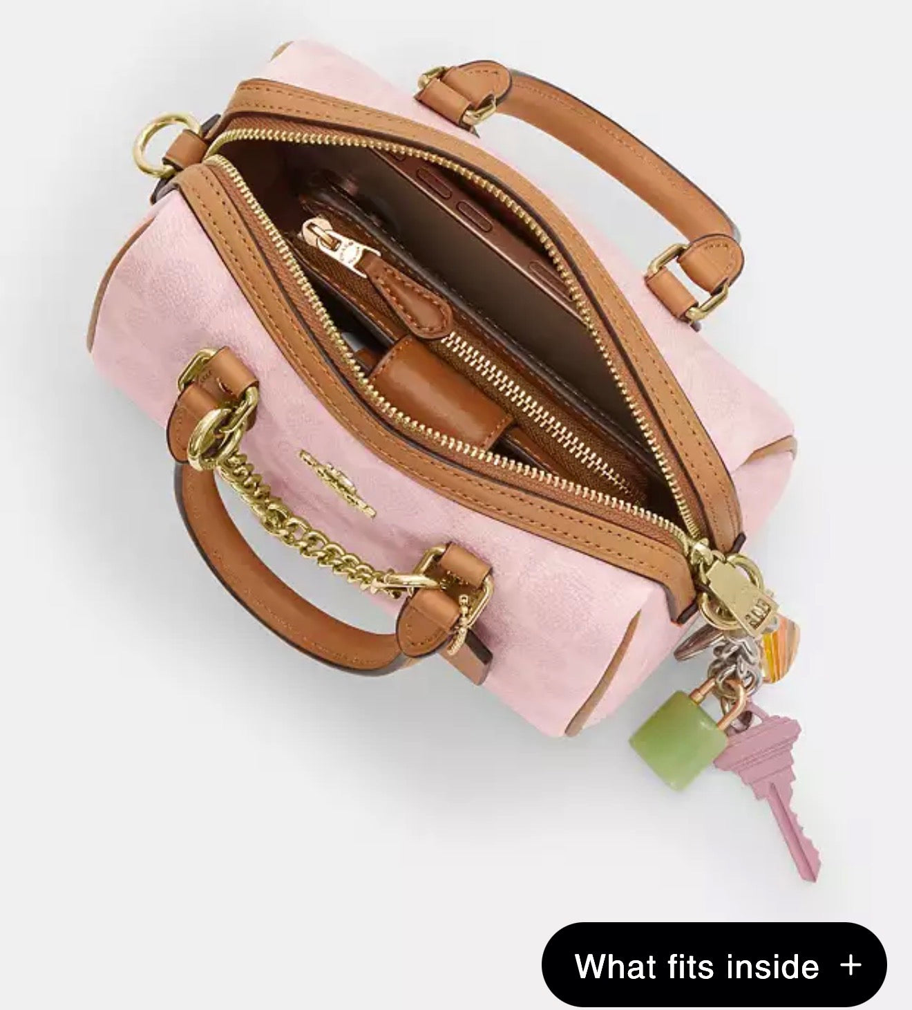 Mini Rowan Crossbody Bag In Signature Canvas With Charms
