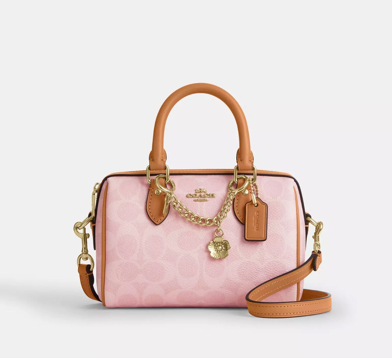 Mini Rowan Crossbody Bag In Signature Canvas With Charms