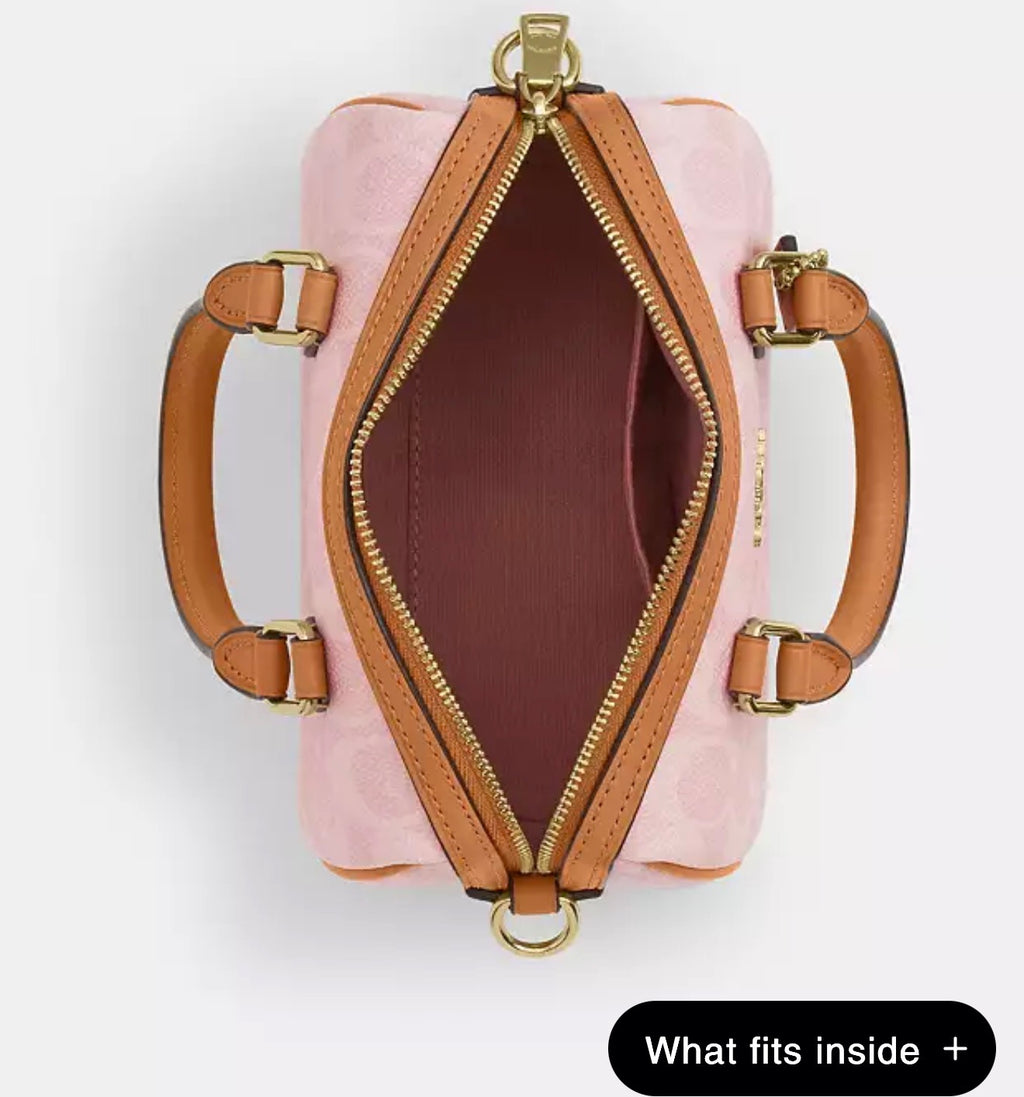 Mini Rowan Crossbody Bag In Signature Canvas With Charms