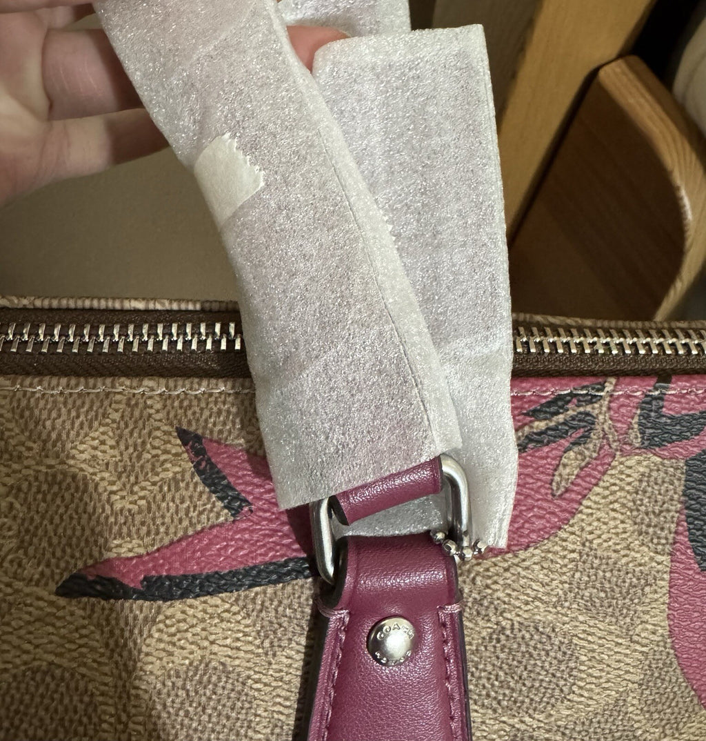 NWT Coach Gallery Tote Bag In Signature Canvas With Bow Print CZ174 🎁