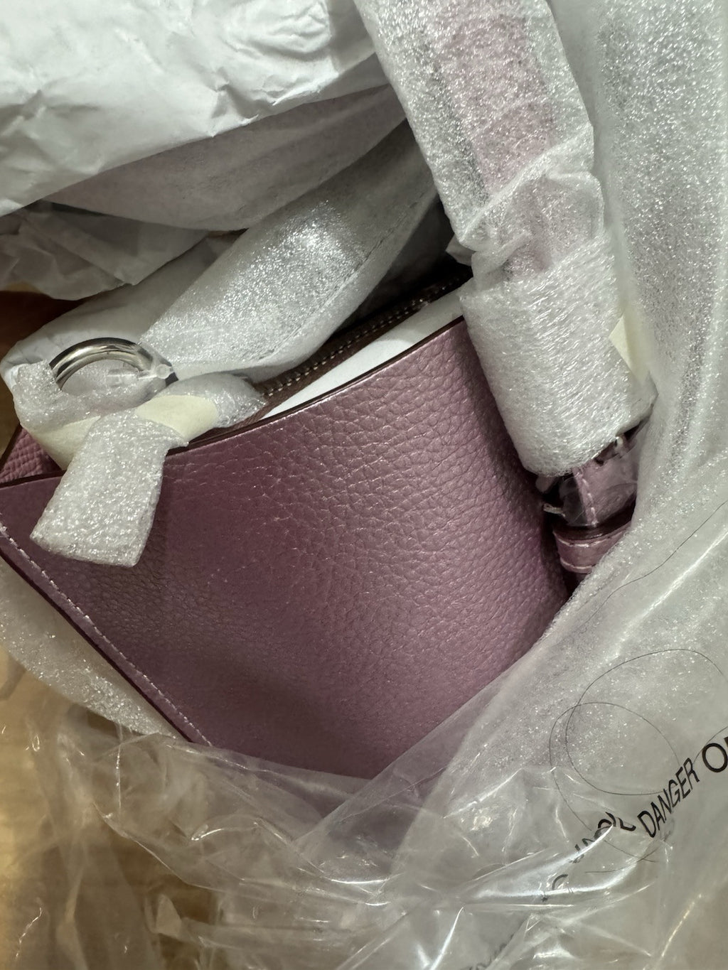 NWT Coach Mollie Tote Bag 25 Metallic Pink