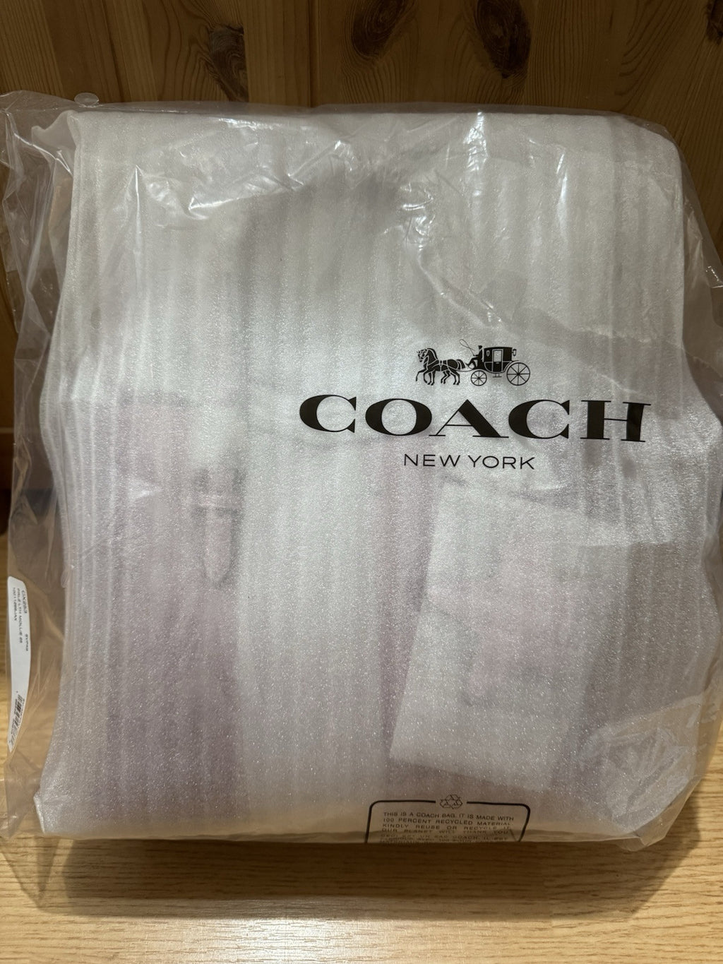 NWT Coach Mollie Tote Bag 25 Metallic Pink