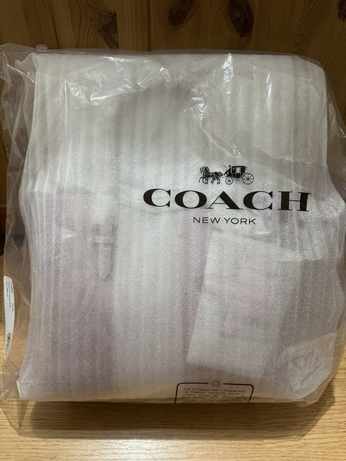 NWT Coach Mollie Tote Bag 25 Metallic Pink