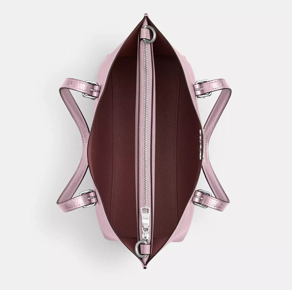 NWT Coach Mollie Tote Bag 25 Metallic Pink