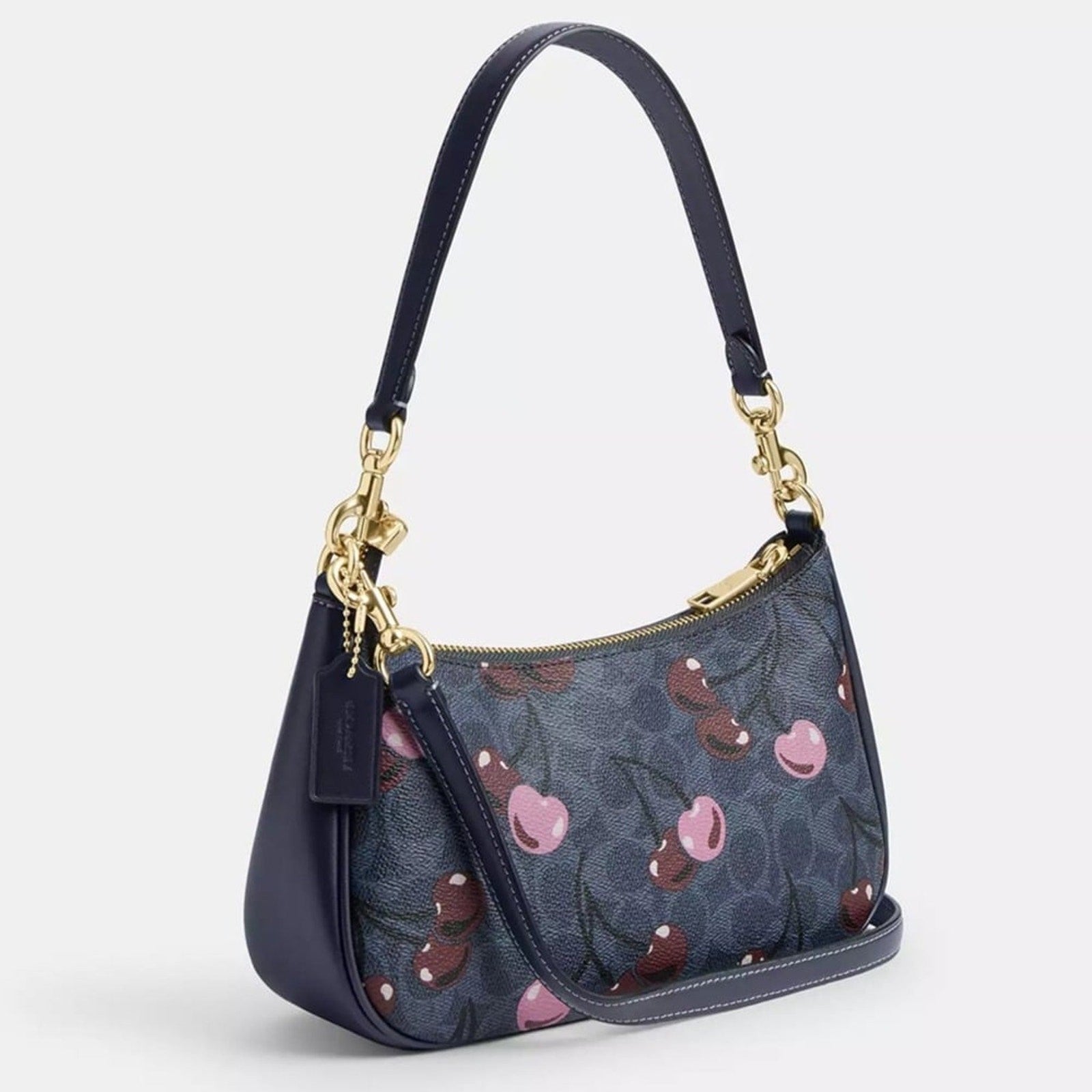 NWT ❤️ Teri Shoulder Bag In Signature Canvas With Cherry Print