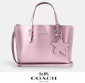 NWT Coach Mollie Tote Bag 25 Metallic Pink