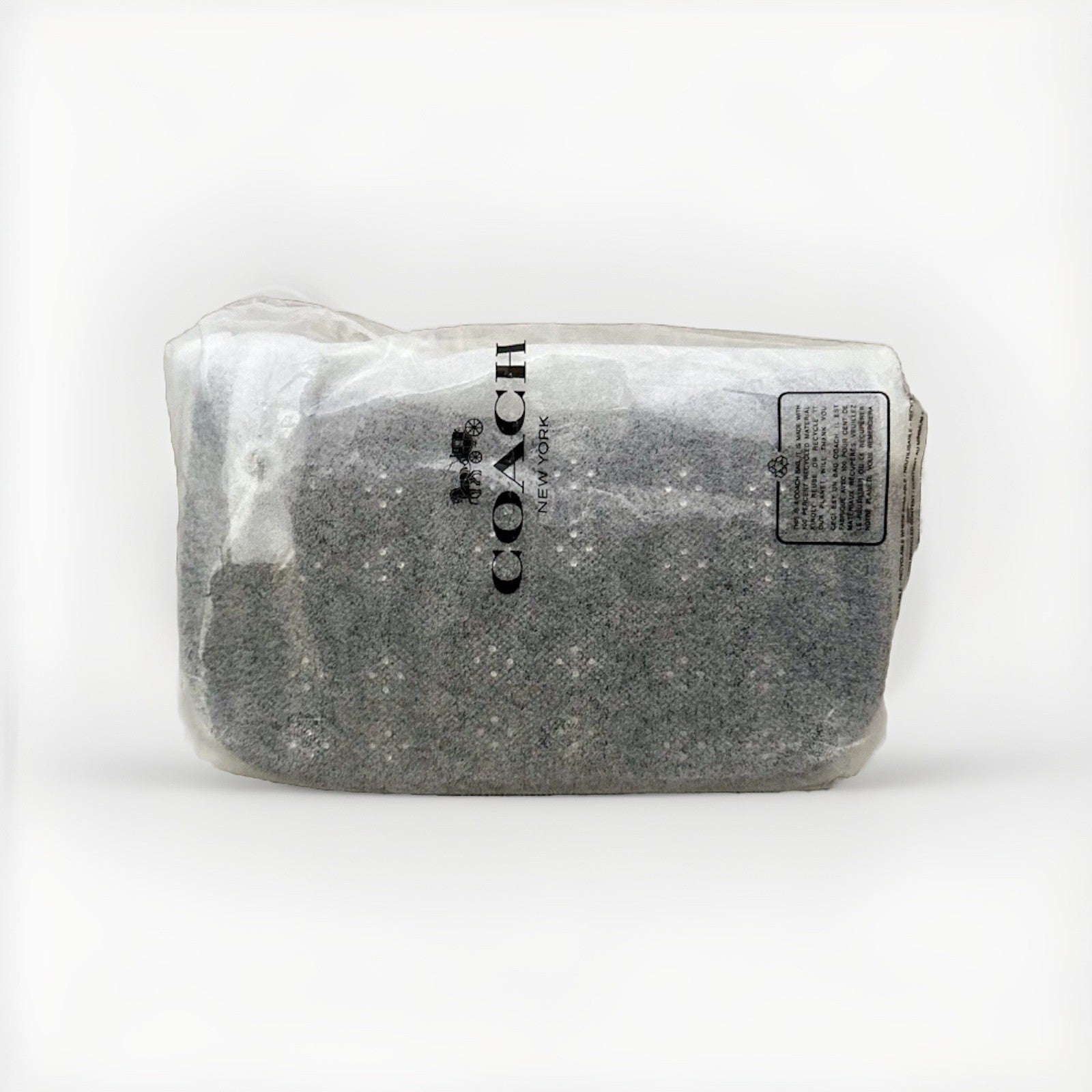 NWT Coach Swinger 20 Bag With Chain In Crystal Signature Jacquard CW568 Black