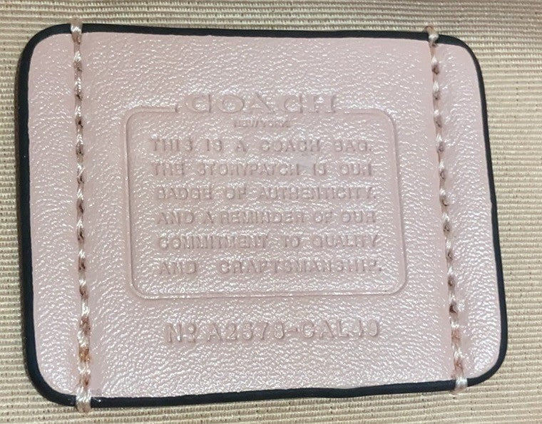 City Tote Bag Signature Canvas Powder Pink CAL49 Outlet NEW