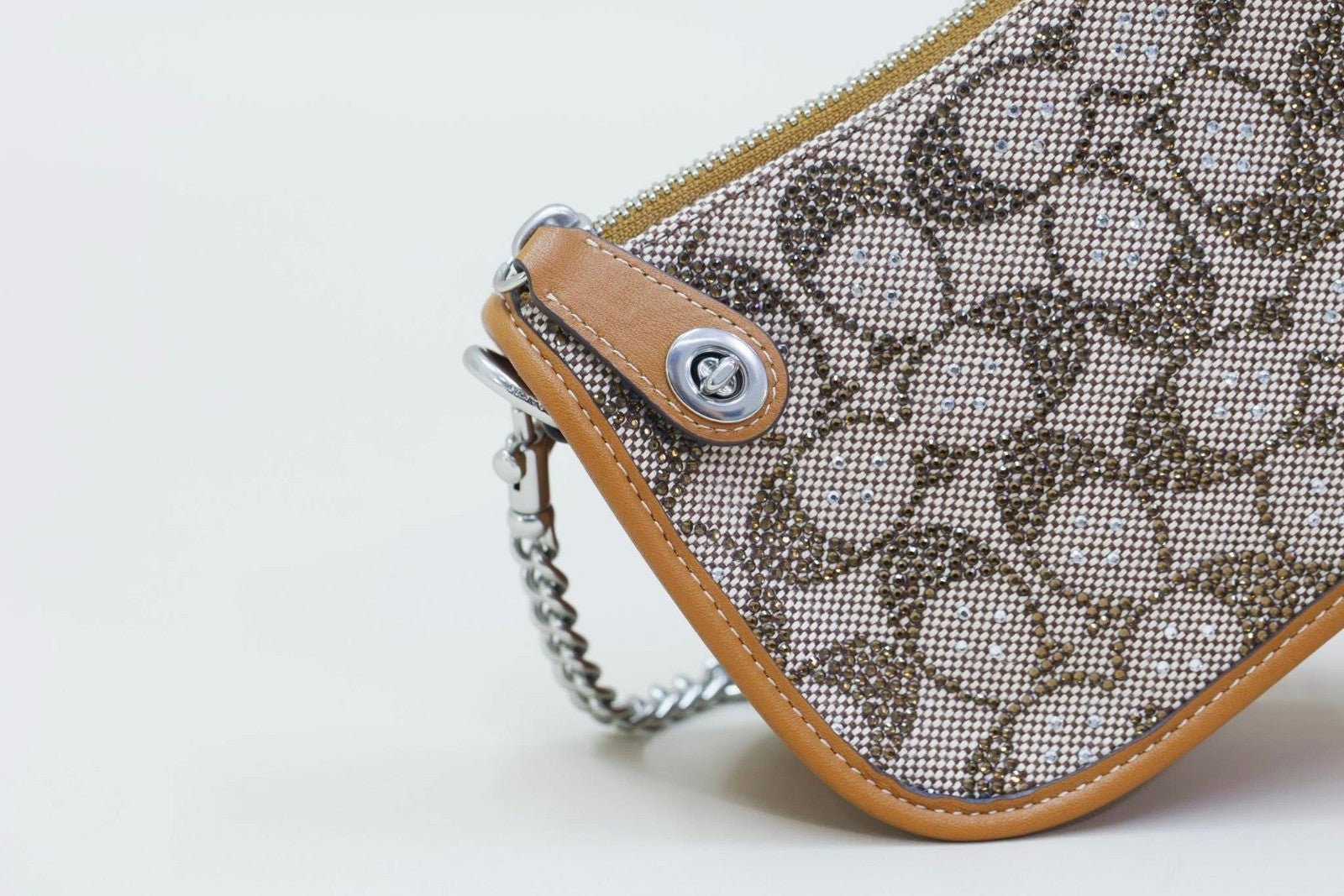 Coach Swinger 20 Crystal Signature Jacquard Shoulder Handbag - Burnished Amber