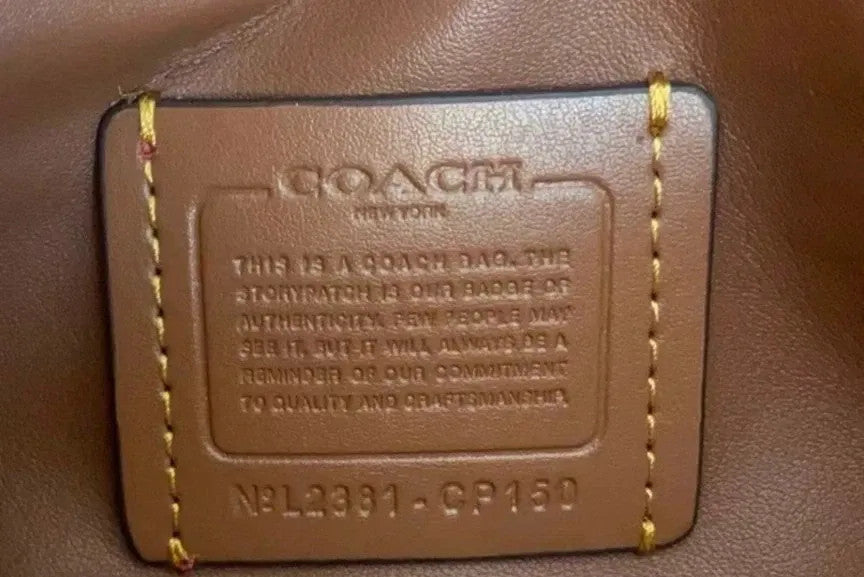 COACH Tabby 26 Quilted Shoulder Bag Leather Maple CP150 outlet NEW