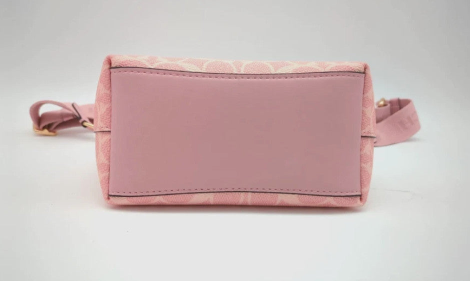 COACH City Mini Tote Bag Signature Canvas CW032 Powder Pink Outlet NEW