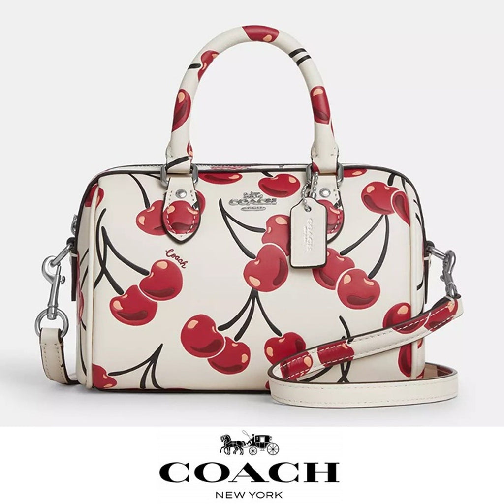 NWT Coach Mini Rowan Crossbody Bag With Cherry Print