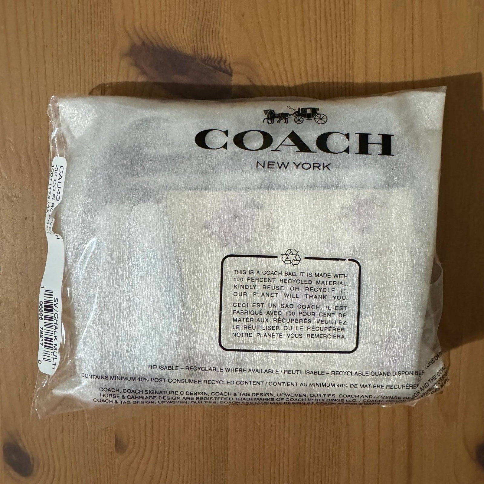 ❤️ Coach Zip Card Case With Floral Print