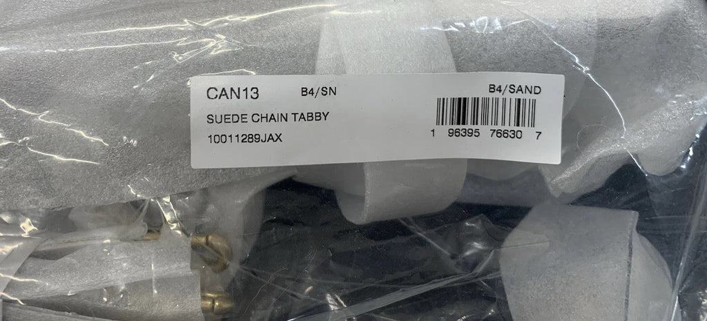 Coach Chain Tabby Shoulder/Hand  Bag(B4/SAND) Sued Chain Tabby. New!