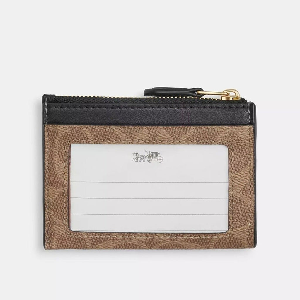 NWT Coach Mini Skinny Id Case In Signature Canvas With Floral Print