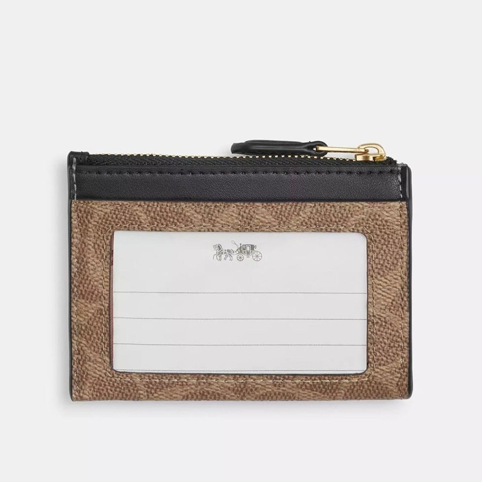 NWT Coach Mini Skinny Id Case In Signature Canvas With Floral Print